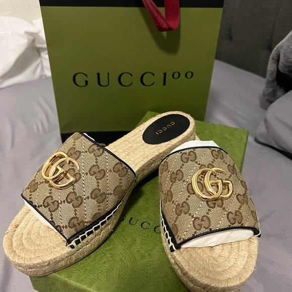 Authentic Gucci GG spadrilles sandals, completly new, never worn!!! - Picture 7 of 10